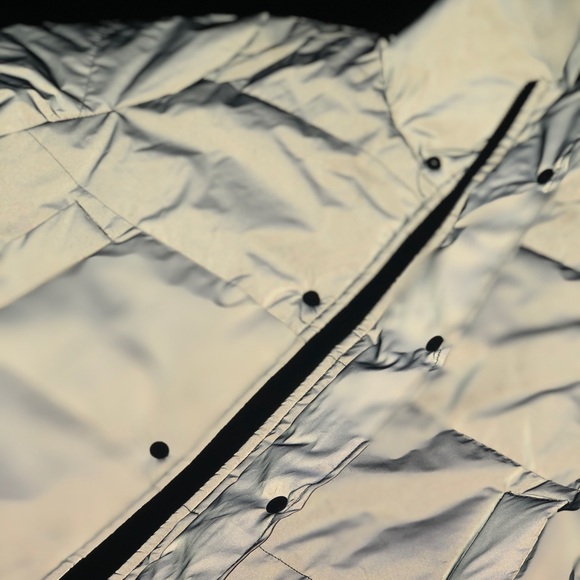 Fashion Nova See My Reflection Jacket - Silver - Picture 5 of 7